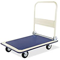 Carro de Plataforma Industrial Plegable para Caragas Pesadas con Neumáticos Antipinchazos - Capacidad de Carga de 150 kg…